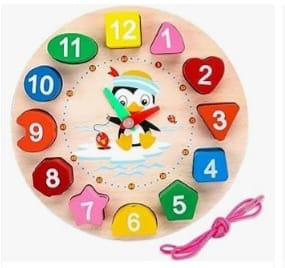 Wooden Sorting Clock